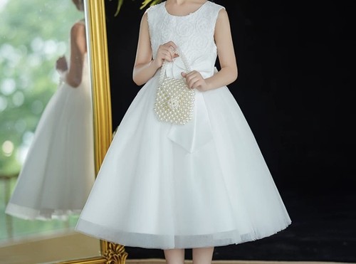 White rose flower girl wedding - girl,