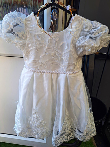 Girls white lace holy - girls,