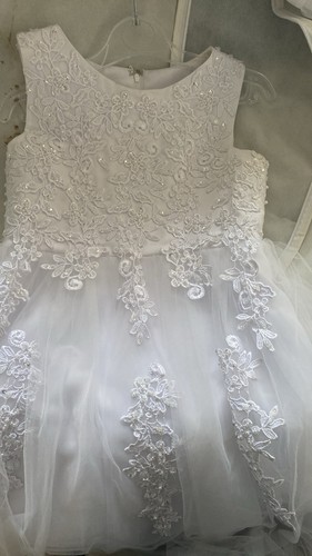 Girls white dress - white,